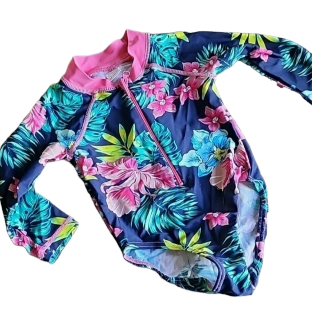 Baby Girl floral swimsuit